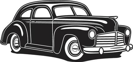 Hand Drawn Heritage ic Element of Vintage Car Doodle Nostalgia Navigator Emblematic for Doodle Line Art vector