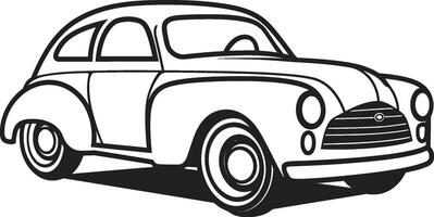 Artistic Autocraft Antique Car Doodle Retro Rhapsody Vintage Car Doodle Element vector