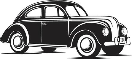 Time Honored Transport Vintage Car Doodle Rustic Rides Revival Emblematic for Doodle vector