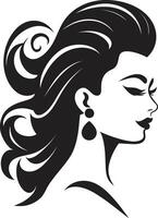 Radiant Grace Emblematic Element of Feminine Beauty Serene Splendor for Womans Face in Fashion vector