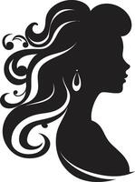 Chic Contours ic Beauty Element in Womans Face Divine Allure Fashion and Beauty Emblem with Womans Face vector