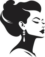Effortless Beauty Emblematic Element of Womans Face Divine Charm for Womans Face in Fashion vector