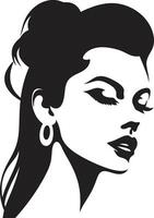 Elegant Essence Emblematic for Beauty in Womans Face Glowing Glamour of Womans Face for Fashion and Beauty vector