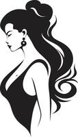 Glowing Glamour of Womans Face for Fashion and Beauty Sculpted Serenity Emblematic Beauty Element in Womans Face vector
