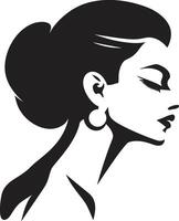 Regal Radiance Emblematic Beauty Flawless Features Womans Face vector