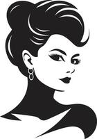 Elegant Essence Emblematic Element for Womans Face Glowing Glamour of Womans Face for Fashion vector