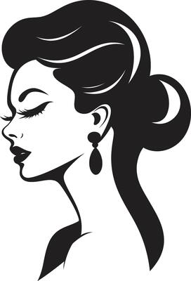 Sculpted Serenity Emblematic Beauty Element in Womans Face Ethereal Beauty Womans Face for Fashion