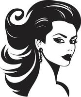 Timeless Tranquility ic Element of Womans Face in Beauty Harmony in Features Womans Face Emblem for Fashion vector