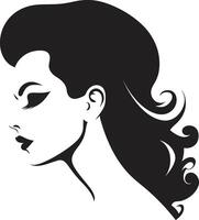 Harmony in Features Womans Face Emblem for Beauty Infinite Elegance for Womans Face in Fashion and Beauty vector