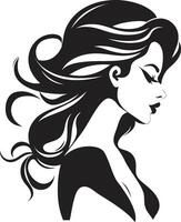 Charming Chic Emblematic Fashion and Beauty Ethereal Elegance for Womans Face vector