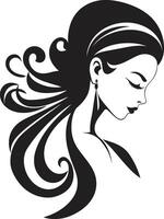 Timeless Tranquility ic Beauty Element in Womans Face Sublime Beauty Emblematic for Womans Face in Fashion vector