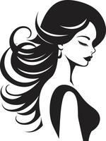 Effortless Beauty for Womans Face in Fashion Harmony in Features Emblematic Beauty in Womans Face vector