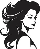 Effortless Beauty of Womans Face for Fashion Harmony in Features Emblematic Beauty in Womans Face vector