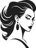 Timeless Tranquility Emblematic Beauty Element in Womans Face Sublime Beauty for Womans Face in Fashion and Beauty vector