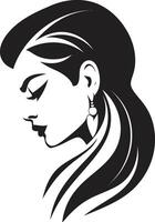 Elegant Essence ic Beauty Element in Womans Face vector