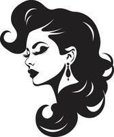 Infinite Elegance Emblematic for Womans Face Effortless Beauty of Womans Face for Fashion vector