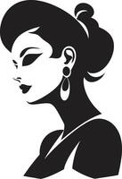 Radiant Allure ic Element for Beauty Chic Contours Fashion and Beauty Emblem vector