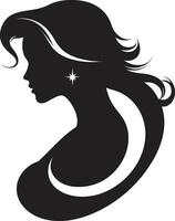 Serene Sophistication Fashion and Beauty Glowing Grace Element for Womans Face vector