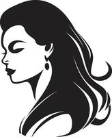 Divine Essence for Womans Face Serene Glamour Emblematic Beauty vector