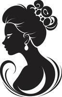 Divine Essence for Womans Face Serene Glamour Emblematic Beauty vector