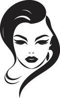 Chic Contours Fashion and Beauty Emblematic Divine Essence for Womans Face vector