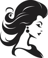 Sculpted Serenity for Womans Face Elegance Unveiled Emblematic Beauty vector