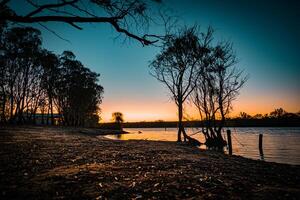 Riverside at Sunset photo