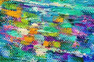 Colorful abstract oil painting art background. Texture of canvas and oil. photo