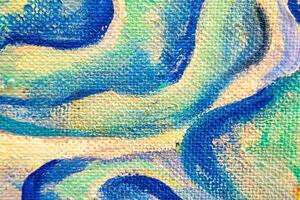Colorful abstract oil painting art background. Texture of canvas and oil. photo