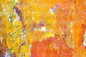 Colorful abstract oil painting art background. Texture of canvas and oil. photo