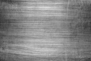 Monochrome texture of shiny scratched metal. Abstract background. photo