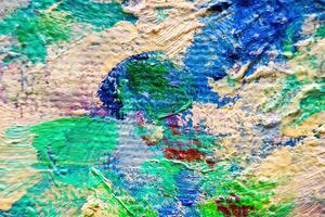 vistoso resumen petróleo pintura Arte antecedentes. textura de lona y aceite. foto