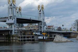 lift bridge in kampen netherlands photo