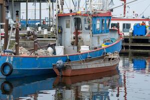 fishing port in urk, the netherlands photo