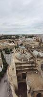 Sevilla street view from Giralda tower, phone photo, Sevilla, Andalucia, Spain, April 2024 photo