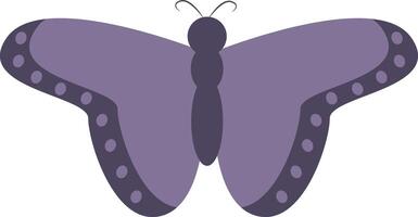 Adorable Butterfly Illustration in Flat Cartoon Design. Isolated on White Background. vector