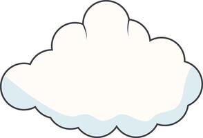 Cartoon Clouds on White Background. For Comic Ornament vector