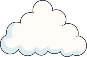 Cartoon Clouds on White Background. For Comic Ornament vector