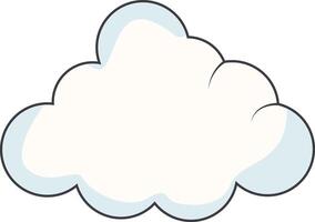 Cartoon Clouds on White Background. For Comic Ornament vector