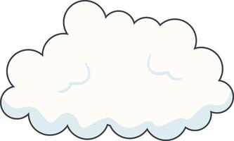 Cartoon Clouds on White Background. For Comic Ornament vector