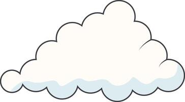 Cartoon Clouds on White Background. For Comic Ornament vector