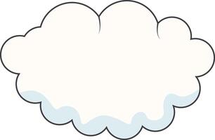 Cartoon Clouds on White Background. For Comic Ornament vector