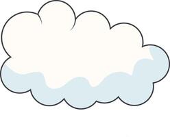 Cartoon Clouds on White Background. For Comic Ornament vector