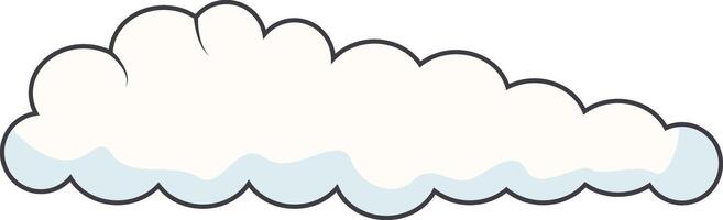 Cartoon Clouds on White Background. For Comic Ornament vector