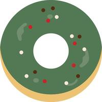 Sweet Donuts Illustration with Sprinkles. Delicious Cake. Flat Cartoon Style. Isolated on White Background vector