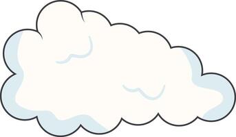 Cartoon Clouds on White Background. For Comic Ornament vector