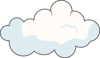 Cartoon Clouds on White Background. For Comic Ornament vector