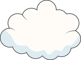 Cartoon Clouds on White Background. For Comic Ornament vector