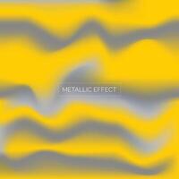 Metallic gold and grey textured background reflective flow vector