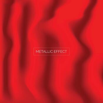 Metallic red textured background reflective flowing shape vector